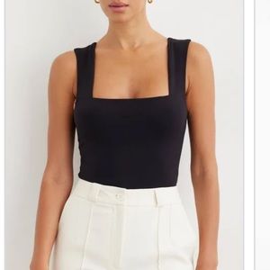 Dynamite Sculpt Square Neck Tank Bodysuit | Size L